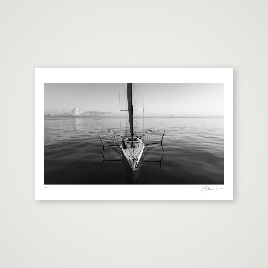Oiled Seas - Black & White — 45×30cm, 18×12" Print only